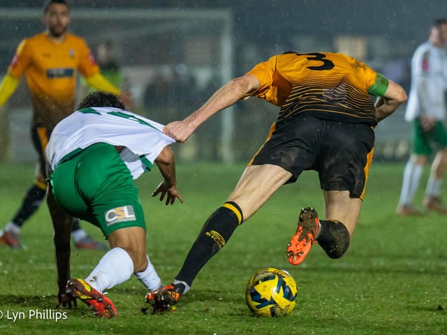 Action from Littlehampton Town's win over Bognor Regis Town in the Sussex Senior Cup
