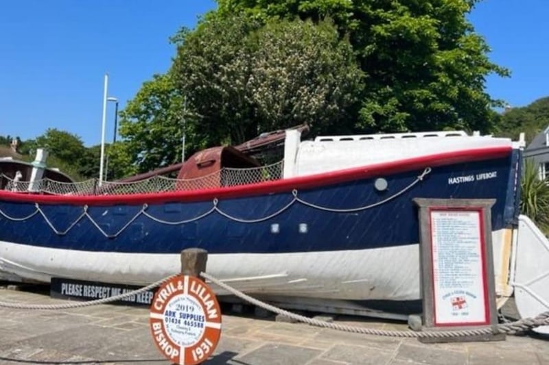 The Cyril and Lillian Bishop Lifeboat at the foot of Harold Road