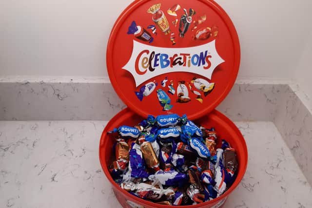 One of the limited-edition Celebrations tubs will be produced without Bounty bars