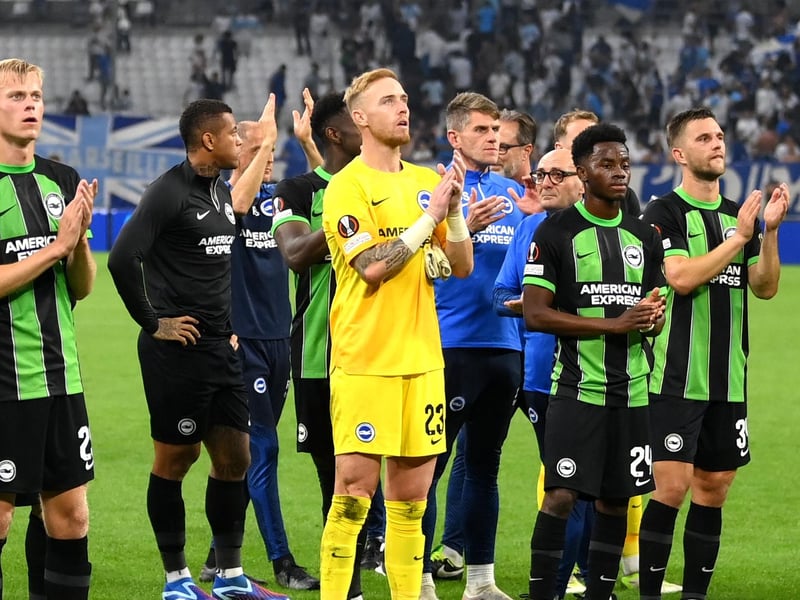 Tried to bait the press by regularly keeping hold of the ball for an age in the first half. Marseille didn't fall for it and Albion were struggling to start attacks. Couldn't have done much to stop Mbemba's strike but really should have done better with Veretout's weaker effort. Excellent save from long range effort after Brighton gave Amine Harit too much space. More comfortable in the second half. Kept hold of a late cross well.