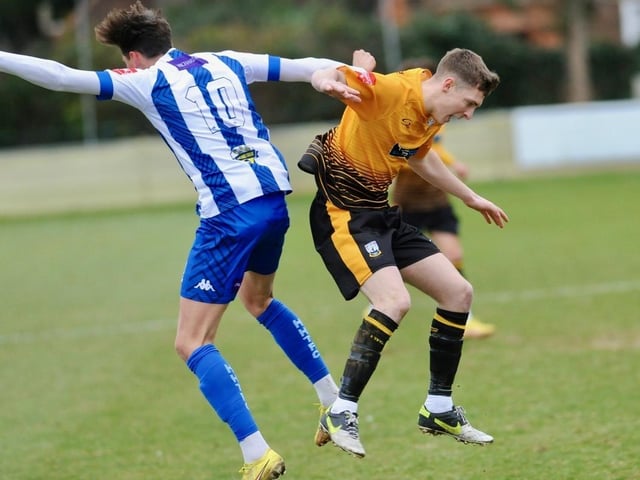 Action from Littlehampton Town's 3-2 Isthmian League win over Haywards Heath Town at The Sportsfield