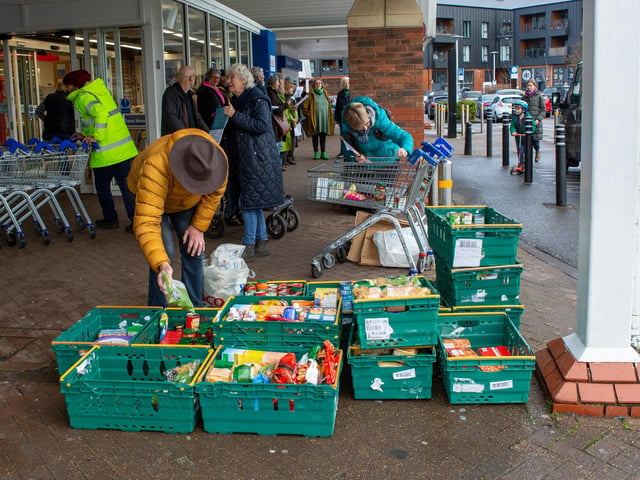 More than 8,000 items have been collected at the Lewes Food Banks Winter Collection