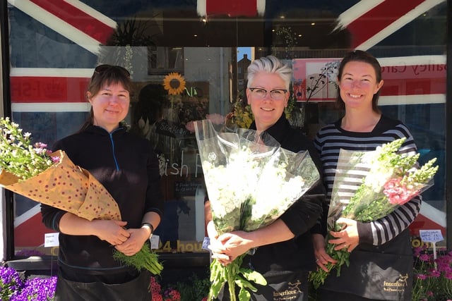 Florists at Greenfingers celebrating British Flowers Week