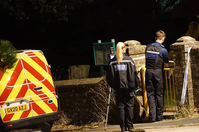 Pells Recreation Ground in Lewes has been taped off following a police incident on Saturday night (August 19).