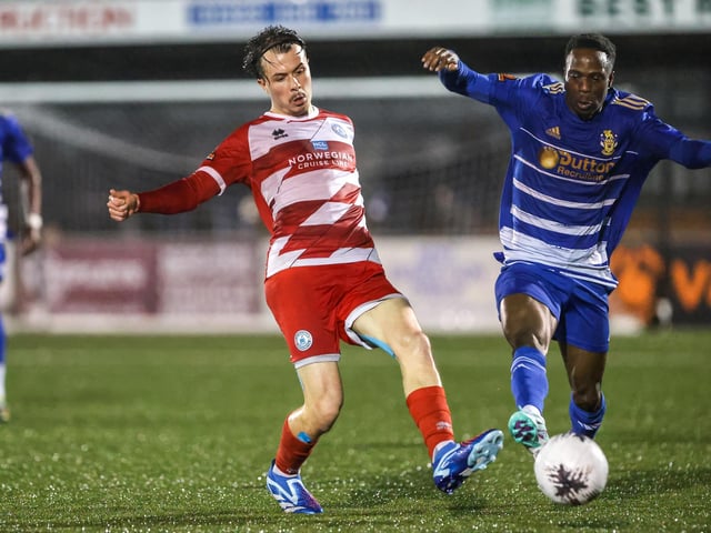 Action from Eastbourne Borough v Aveley