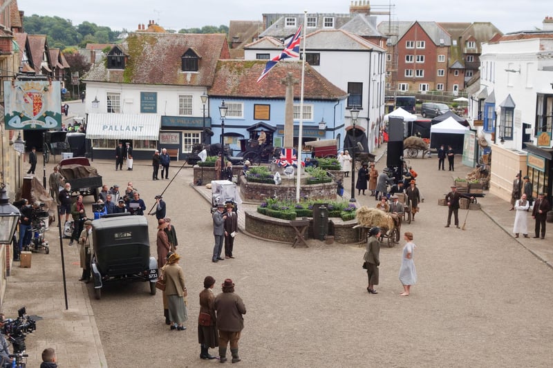 Filming took place in Arundel for Wicked Little Letters, starring Olivia Colman and Jessie Buckley