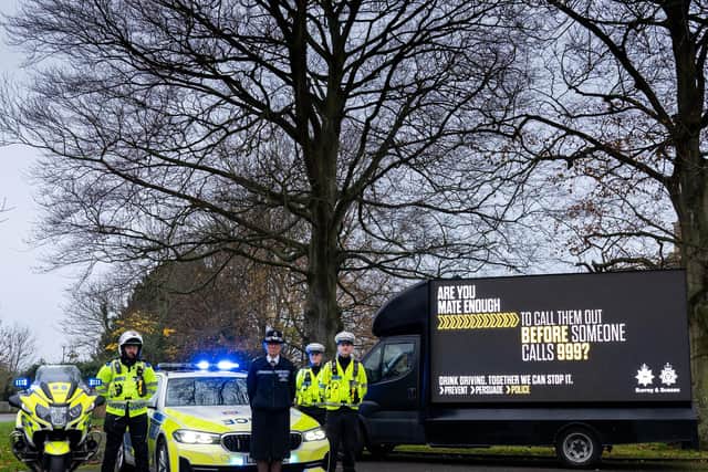 Sussex Police launched the national campaign called Drink Driving: Together We Can Stop It.