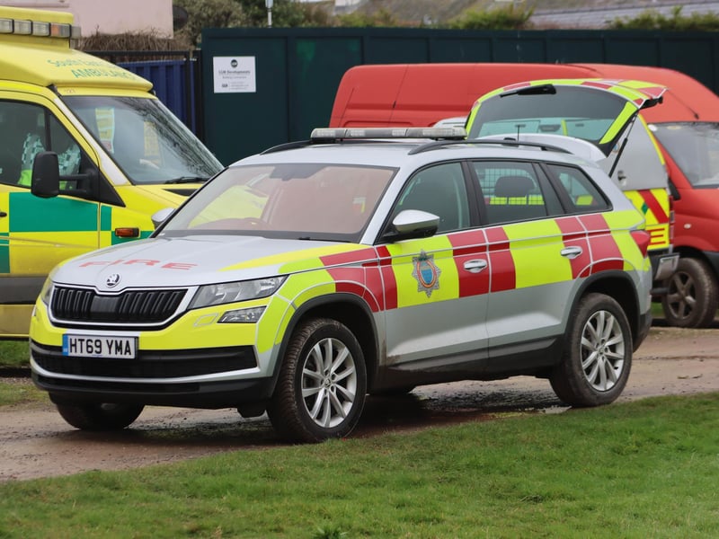 The emergency services came out in force to rescue a family who became stuck in the mud in West Wittering over the weekend.
