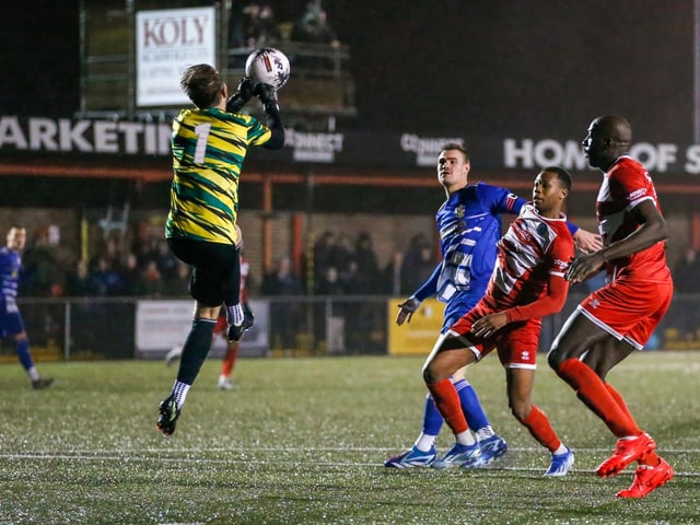 Action from Eastbourne Borough v Aveley