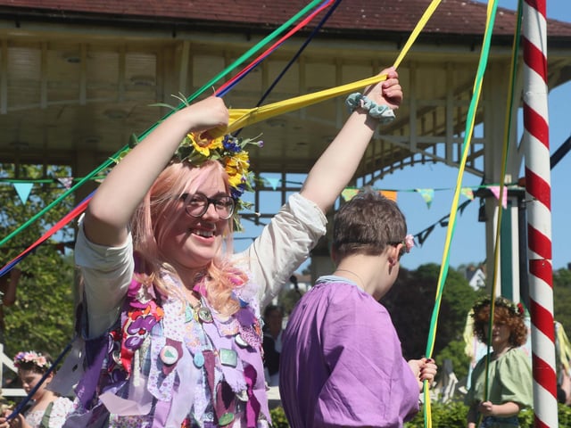 Crowning of the May Queen in Alexandra Park, Hastings, on May 11 2025. Photo by Roberts Photographic.