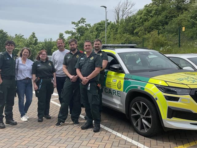 David Payne reunites with ambulance service colleagues at Brighton MRC
