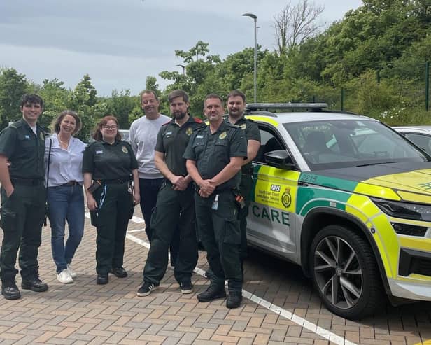 David Payne reunites with ambulance service colleagues at Brighton MRC