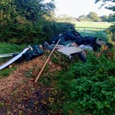 Deputy leader of Mid Sussex District Council John Belsey said there have been six individual cases of fly-tipping in Langton Lane so far in 2022. This photo was sent in by Colin Paterson