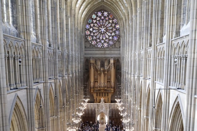 The breathtaking interior of the iconic Lancing College Chapel