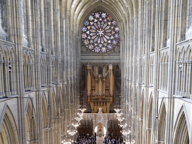 The breathtaking interior of the iconic Lancing College Chapel