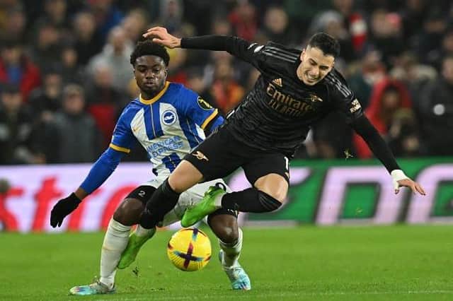 Brighton and Hove Albion were beaten 4-2 by Premier League leaders Arsenal