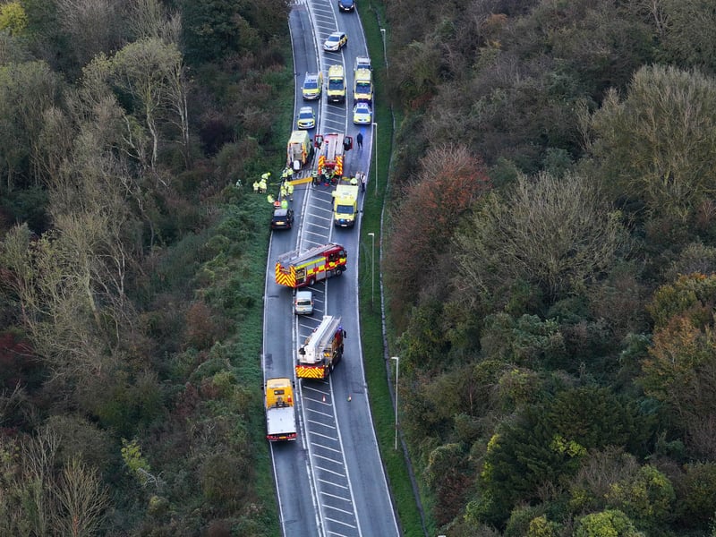 Emergency services at the scene. Picture: Sussex News and Pictures