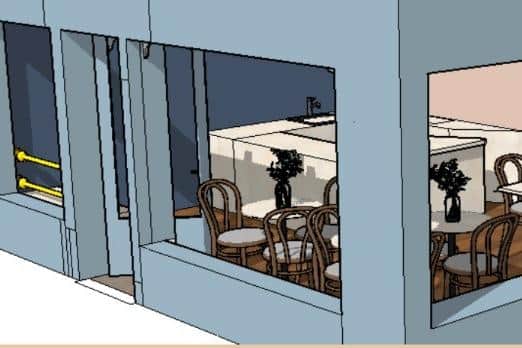 An artists impression of Robin’s Nest Coffee Shop. Photo: Rose Bewick