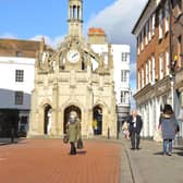 Town centre in Chichester. Pic S Robards SR2202075