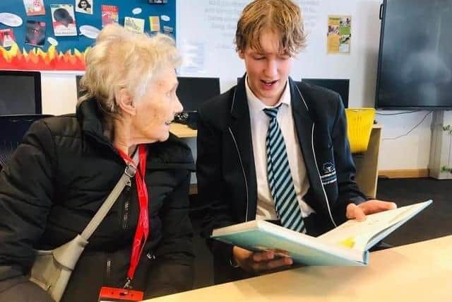 Resident loved being read to from a good old fashioned book 