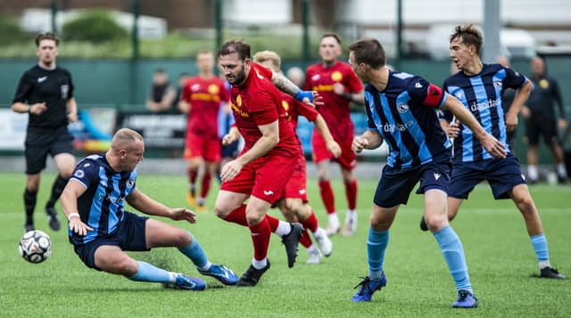 Newhaven v Crowborough Athletic in the SCFL premier