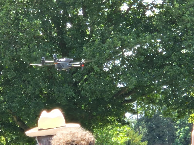 The police drone demonstration