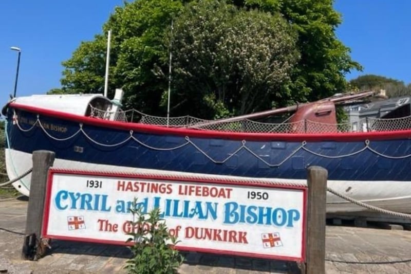 The Cyril and Lillian Bishop Lifeboat at the foot of Harold Road