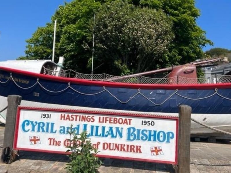 The Cyril and Lillian Bishop Lifeboat at the foot of Harold Road