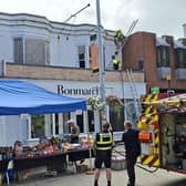 Firefighters in Bognor Regis town centre. Picture: Eddie Mitchell