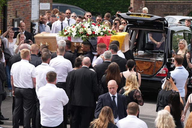 Funeral for Arthur Holscher-Ermert 18-6-22 (photo from Eddie Mitchell)