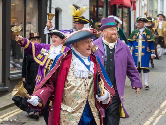 The 72nd National Town Criers' Championships in Rye on October 11 2025. Photo by Tony Ham.