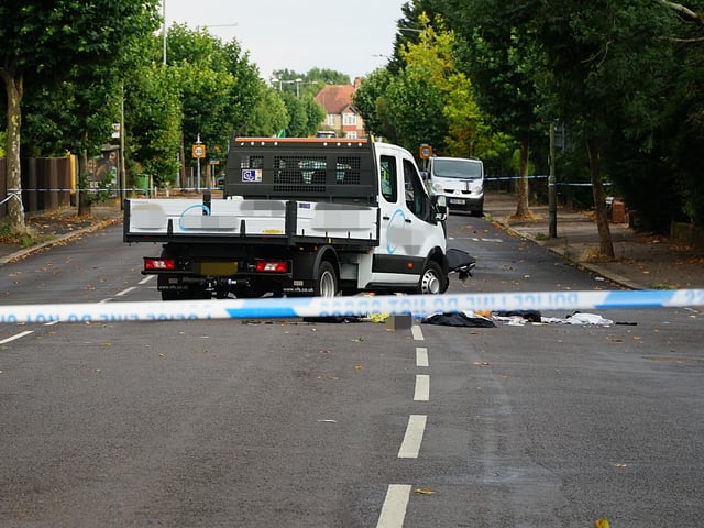 Collision on the A21 Sedlescombe Road North, Hastings (photo by Dan Jessup)