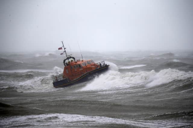 Lifeboats and a helicopter searched the water near Brighton Pier. Picture from Eddie Mitchell