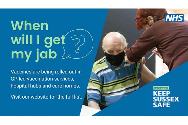 NHS Sussex is working hard to get the vaccine to those who are eligible