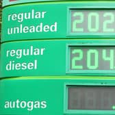 Fuel prices at Pease Pottage Services on Thursday, June 9