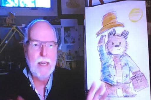 The illustrator of the world famous Paddington Bear books held special drawing workshops for children at schools in West Sussex.