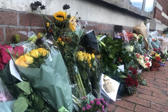 Tributes at Eastbourne Town Hall