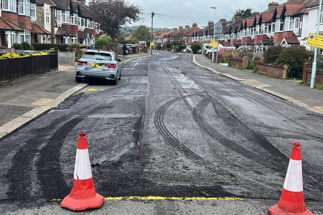 The county council said the work on Balcombe Avenue is ‘currently still ongoing’ so there is ‘a chance that the car will move in time for the work to be completed’. Photo: Eddie Mitchell