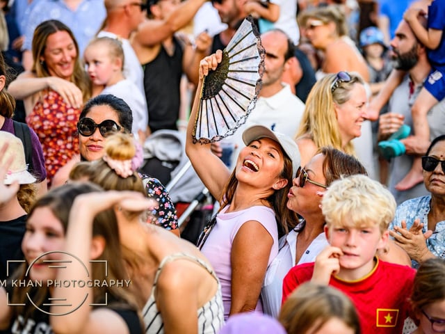 Crowds rammed Horsham town centre to hear a plethora of K-pop hits on Friday.