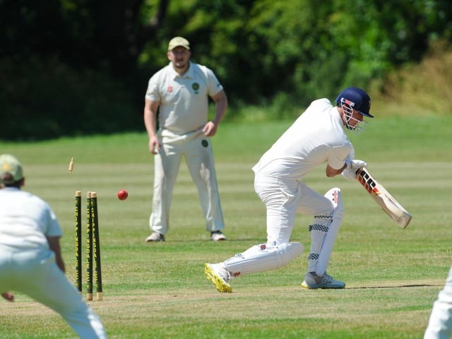 Action from Chippingdale v Broadwater CC in Division 4 West of the Sussex Cricket League