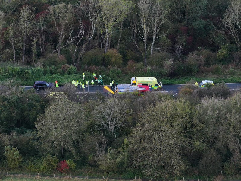 Emergency services at the scene. Picture: Sussex News and Pictures