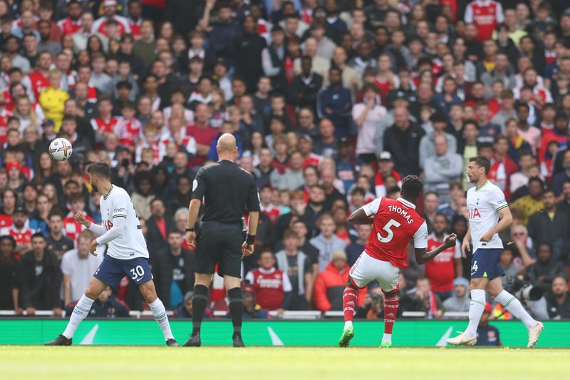 Arsenal's title challenge has been littered with world class goals and this one was not only one of those, but was also a long range effort that gave them the lead in a North London derby.