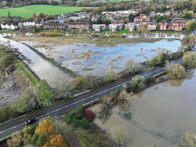 Flooding at fields near Pulborough on Tuesday, November 14