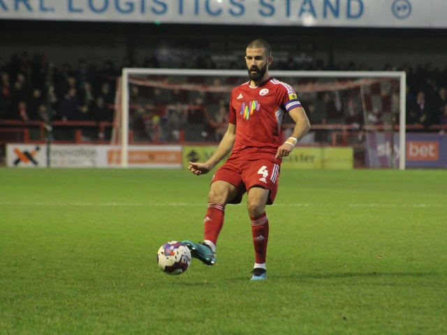 Action from Crawley Town's win over Swindon Town in Matthew Etherington's first game in charge. Picture by Cory Pickford