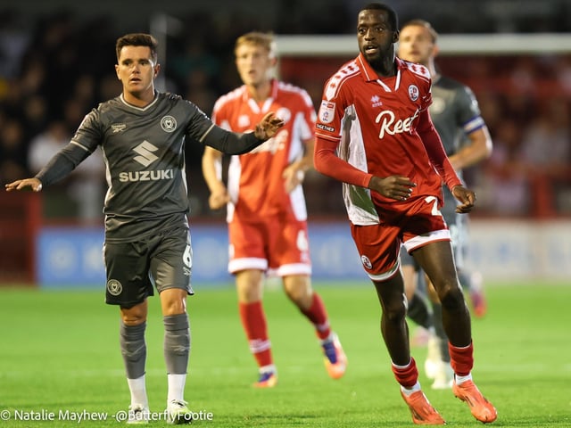 Crawley Town drew 1-1 with MK Dons at the Broadfield Stadium - here are fans, actions and goal celebrations