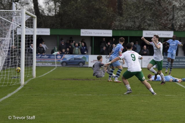 Action from the Rocks' Isthmian premier division clash with Cheshunt