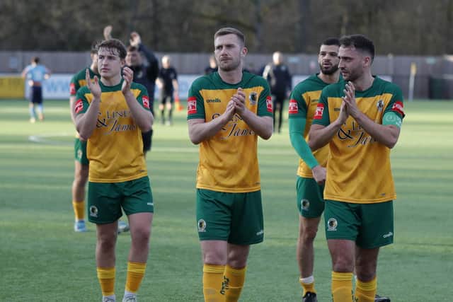 Dominic Di Paola said there were plenty of positives to take from Horsham FC’s record-breaking 2022-23 Isthmian Premier campaign - but he was less enthused by the Hornets’ limited cup success. Picture by John Lines