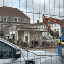 Demolition is well underway.