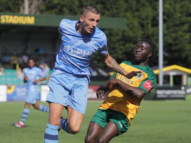 Action from Horsham's win over Cheshunt in the Isthmian premier division