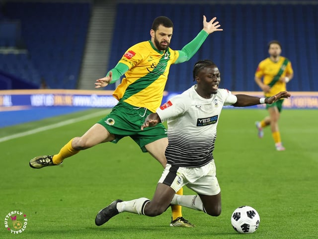 James Hammond’s majestic 95th minute free-kick clinched Horsham FC’s first league and Sussex Transport Senior Cup double in the club’s history.